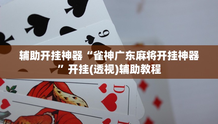 辅助开挂神器“雀神广东麻将开挂神器”开挂(透视)辅助教程