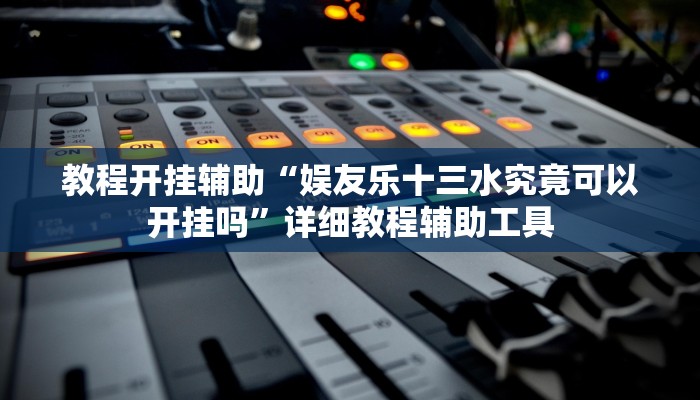 教程开挂辅助“娱友乐十三水究竟可以开挂吗”详细教程辅助工具 教程开挂辅助“娱友乐十三水究竟可以开挂吗”详细教程辅助工具