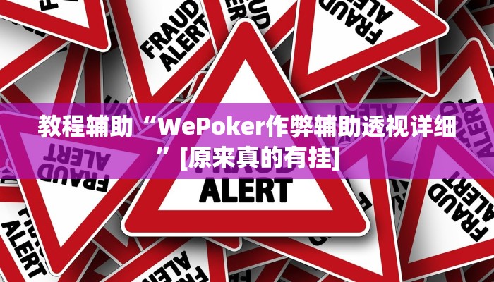 教程辅助“WePoker作弊辅助透视详细”[原来真的有挂]