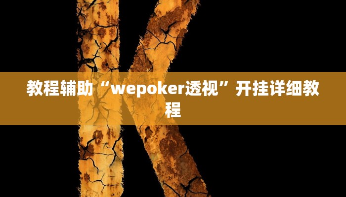 教程辅助“wepoker透视”开挂详细教程