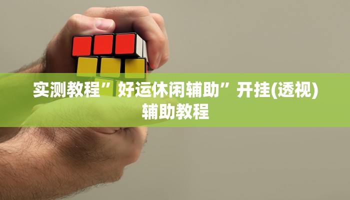 实测教程”好运休闲辅助”开挂(透视)辅助教程 实测教程”好运休闲辅助”开挂(透视)辅助教程